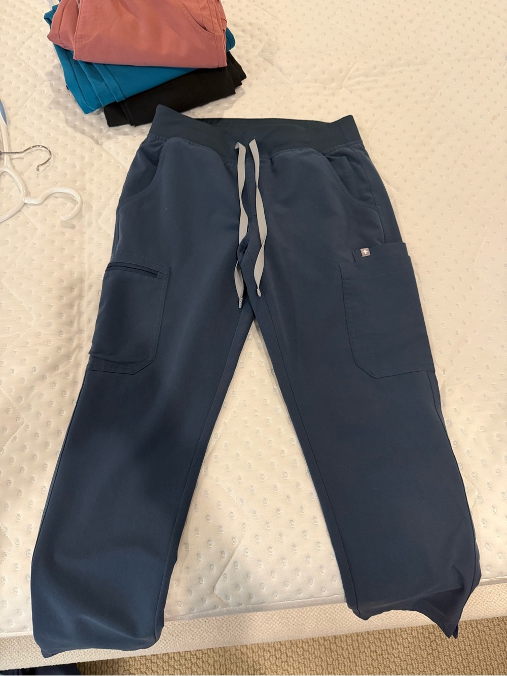 FIGS Slate Blue Drawstring Jogger Pants
